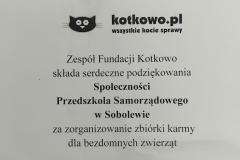Zbiórka charytatywna na rzecz Schroniska dla Zwierząt oraz Fundacji Kotkowo